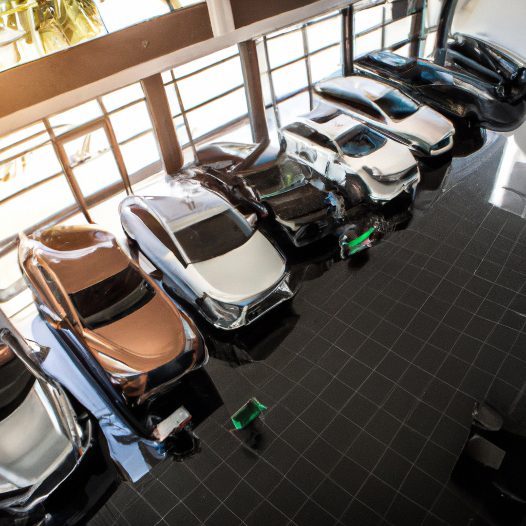Showroom de concessionária de carros de luxo no Rio de Janeiro